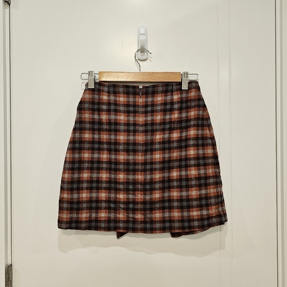 Wilfred tie front wrap mini skirt cashmere and wool - Picture 4 of 9
